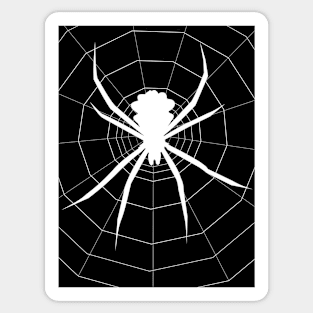 Spider with the spiderweb Sticker